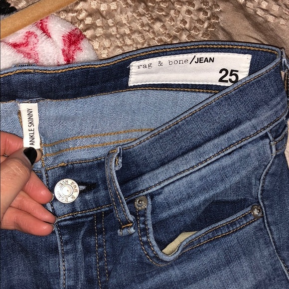 Rag & Bone High Waist Ankle Skinny Jeans - Picture 5 of 8